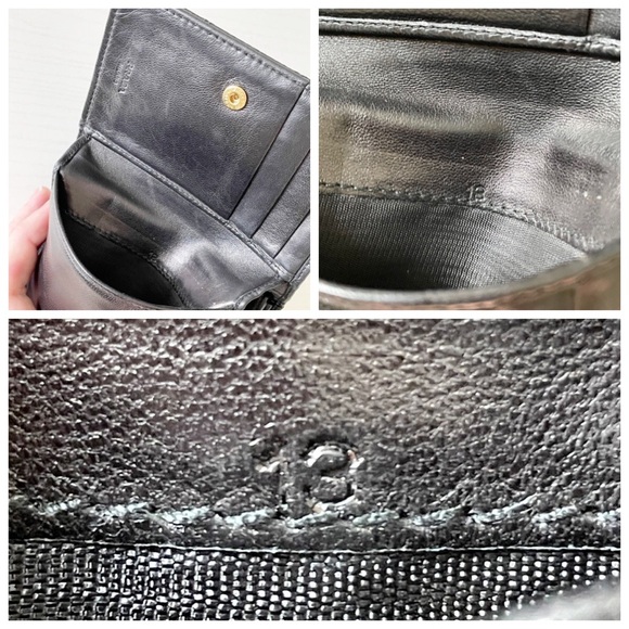 Prada quilted nylon triangle logo lambskin leather bifold wallet - Picture 11 of 11